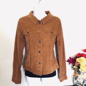 Brown/Rusty Orange Button up Jacket